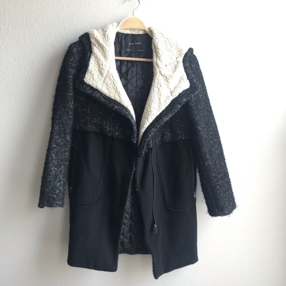 Zara Jackets & Blazers - Zara black sherpa long coat